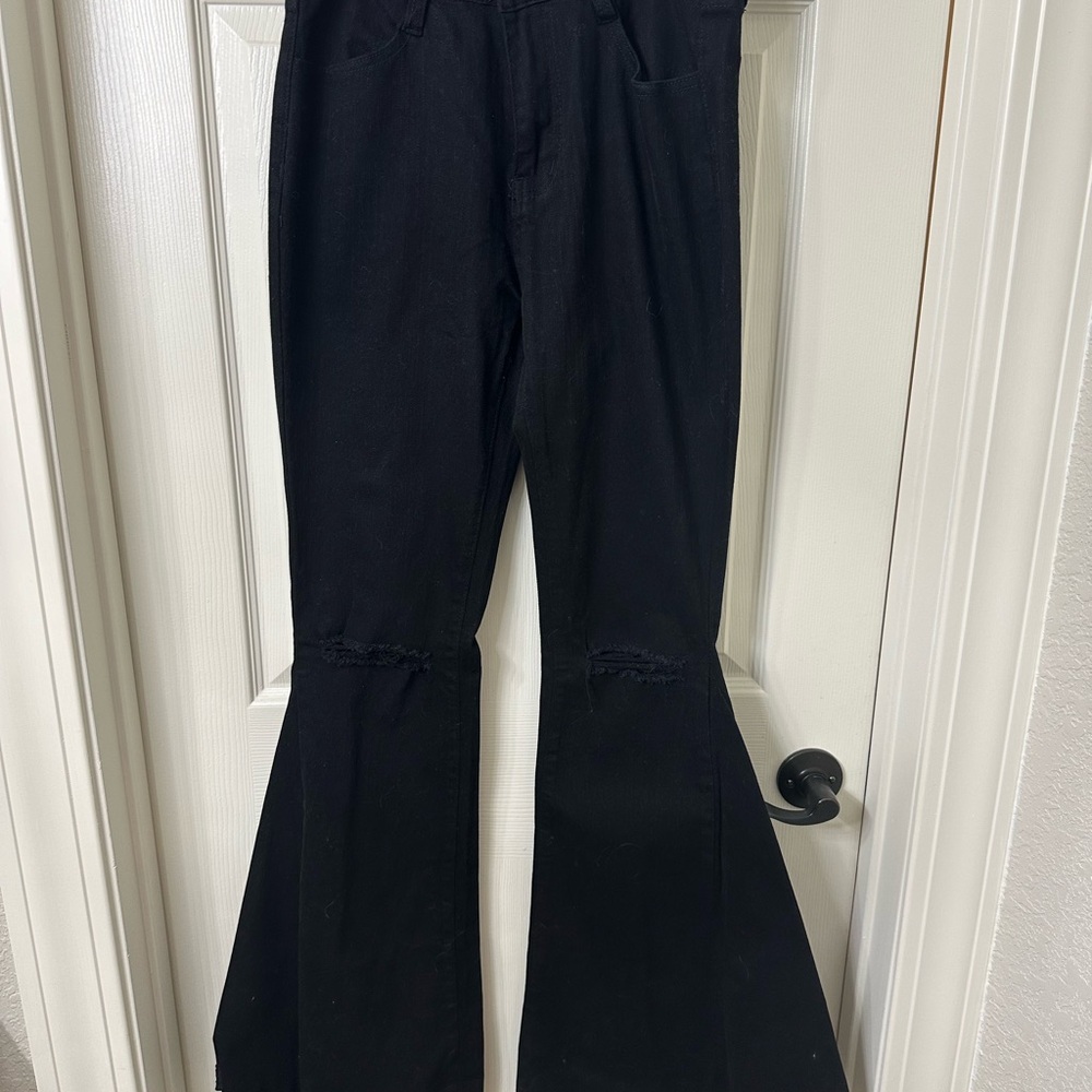 Impressions Black Flare Jeans